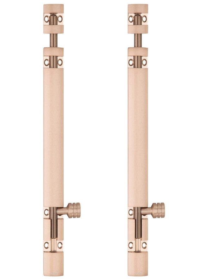 Atom 2 Pack, 8 inch Aluminum Tower Bolt | Rose Gold Finish | Home and Offices Doors and Windows Tower Bolt, TB002 - Image 2